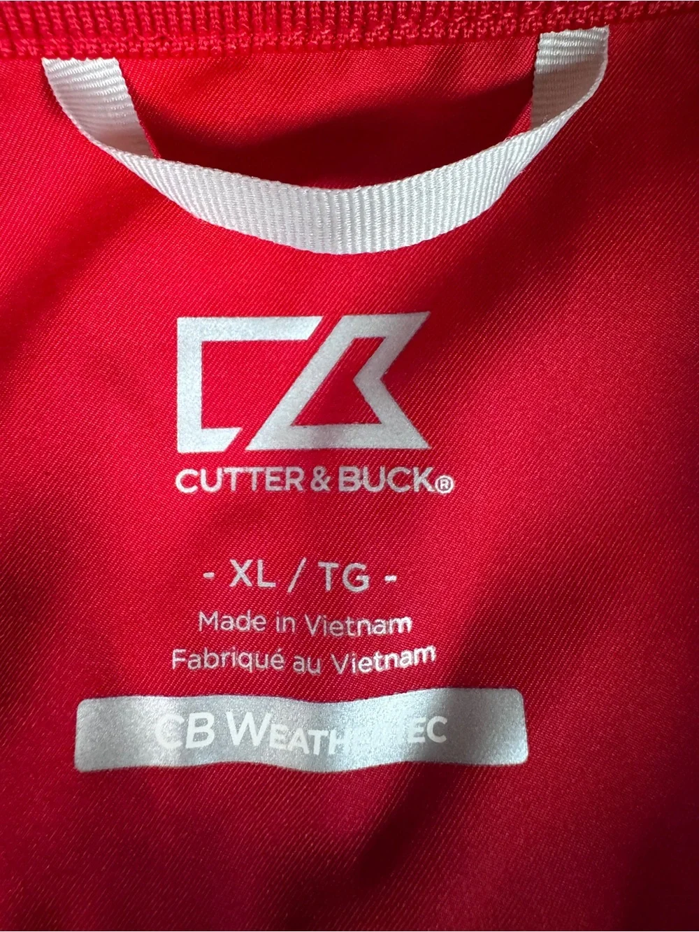 Cutter & Buck Beloit Snappers Baseball Vest Men’s XL Red Full Zip Windbreaker